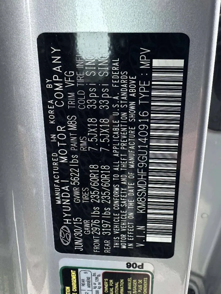 2016 Hyundai Santa Fe SE - Photo 37