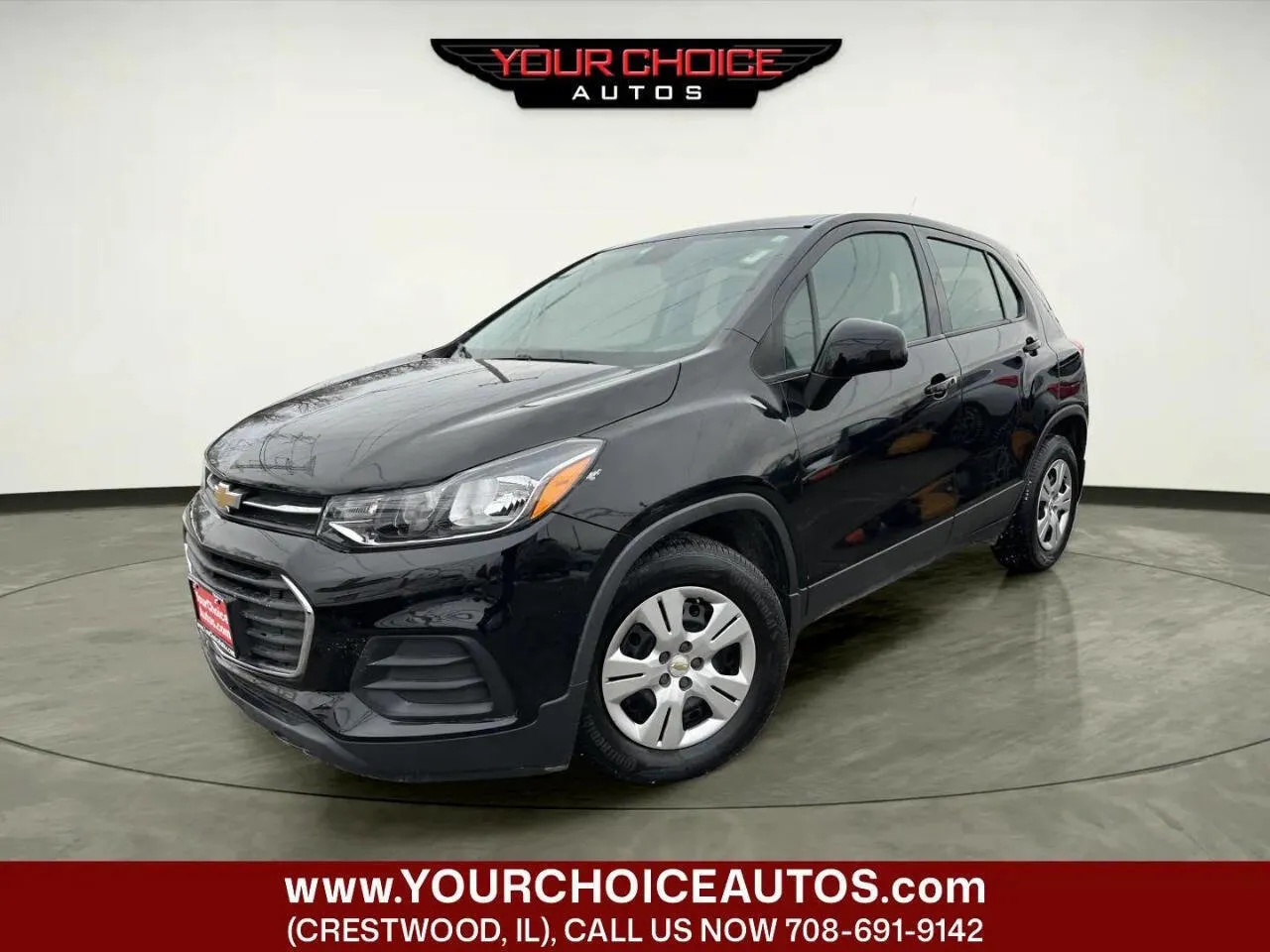 Black 2017 Chevrolet Trax LS for sale in Crestwood, IL