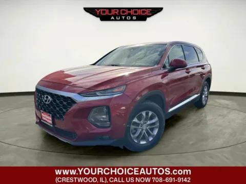 Red 2019 Hyundai Santa Fe SEL for sale in Crestwood, IL