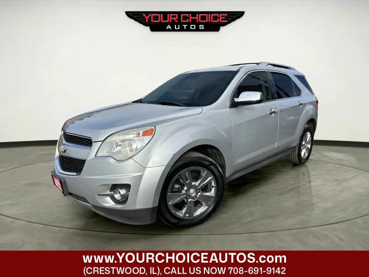 Silver 2013 Chevrolet Equinox LTZ for sale in Crestwood, IL