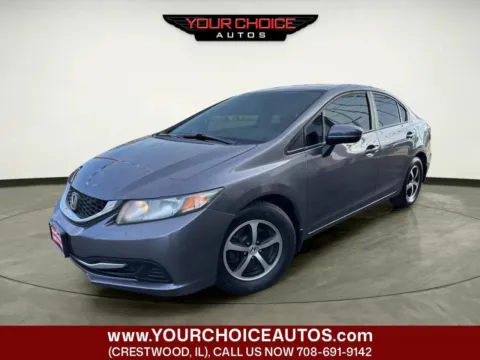 Gray 2015 Honda Civic Sedan SE for sale in Crestwood, IL
