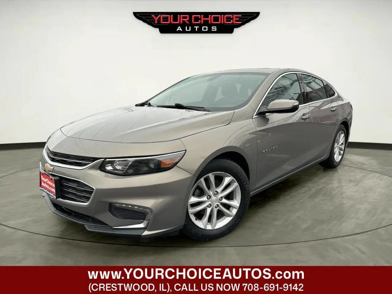 Gray 2017 Chevrolet Malibu LT for sale in Crestwood, IL