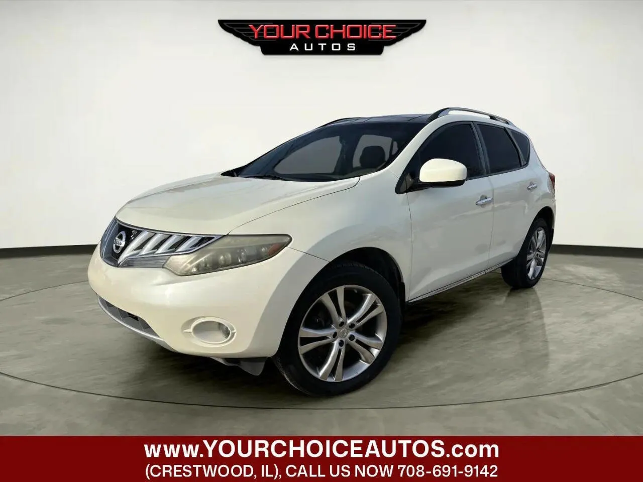 White 2010 Nissan Murano LE for sale in Crestwood, IL