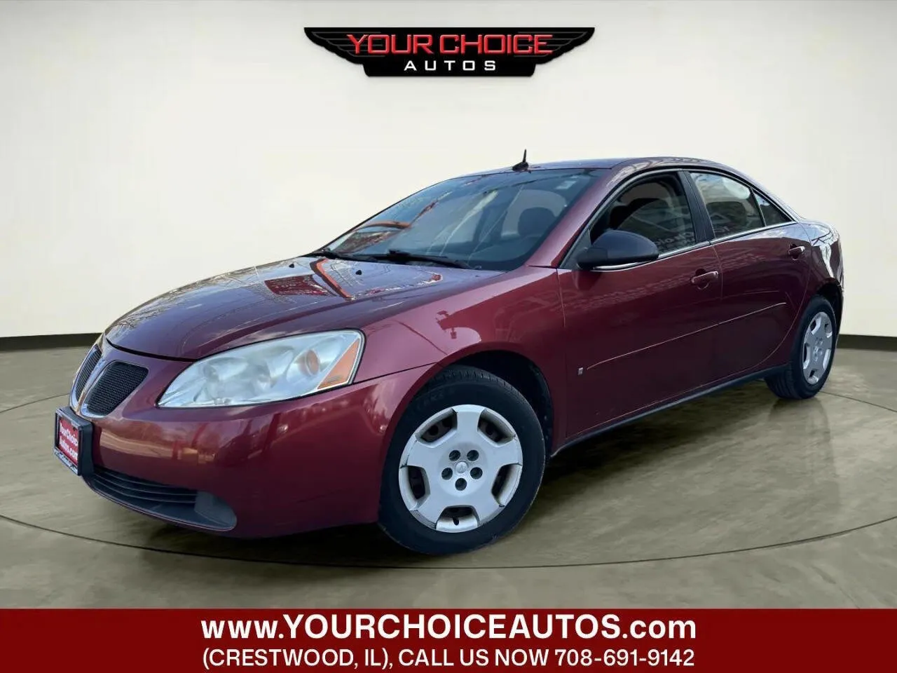Red 2008 Pontiac G6 1SV Value Leader for sale in Crestwood, IL