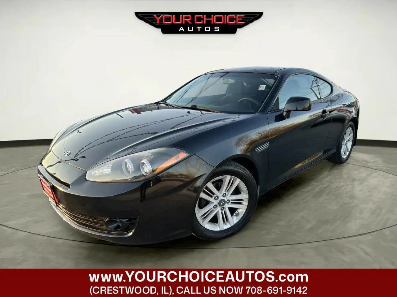Black 2008 Hyundai Tiburon GS for sale in Crestwood, IL