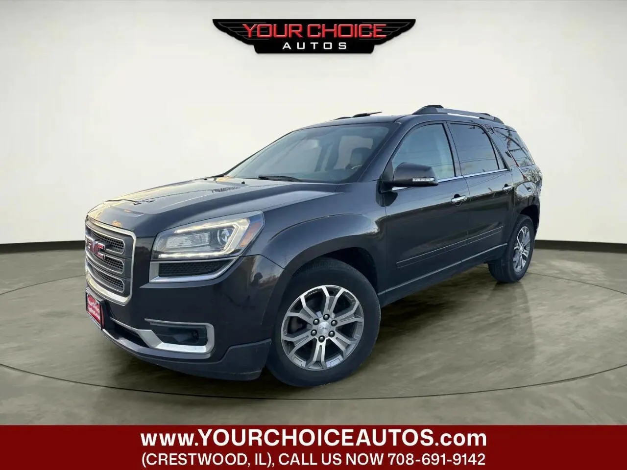 Gray 2015 GMC Acadia SLT for sale in Crestwood, IL