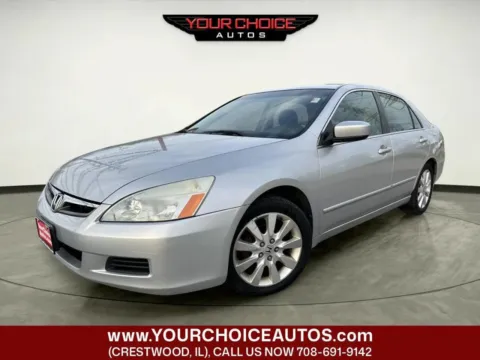 Silver 2006 Honda Accord Sdn EX-L V6 for sale in Crestwood, IL