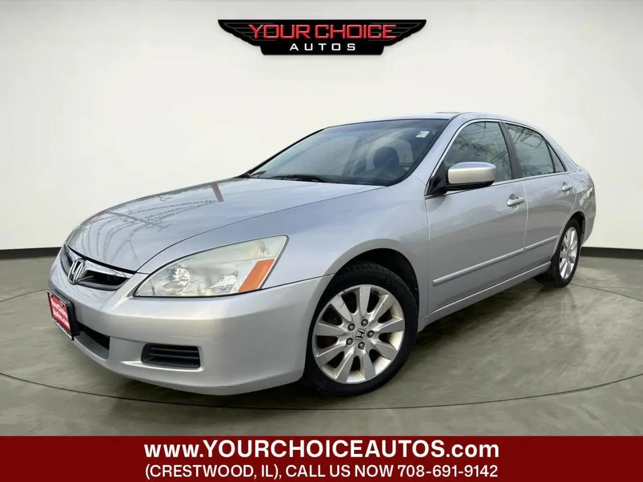 Silver 2006 Honda Accord Sdn EX-L V6 for sale in Crestwood, IL