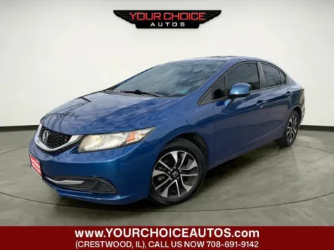 Blue 2013 Honda Civic Sdn EX for sale in Crestwood, IL