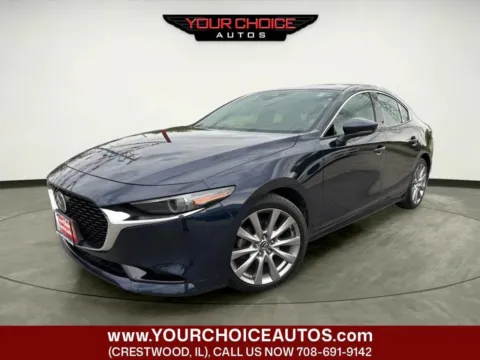 Blue 2019 Mazda Mazda3 Sedan w/Premium Pkg for sale in Crestwood, IL