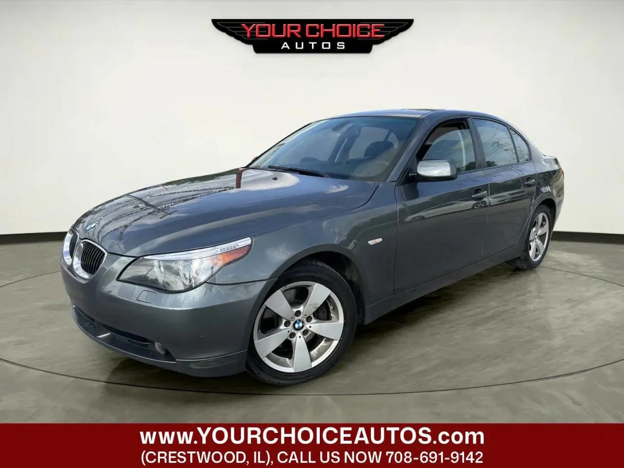 Gray 2007 BMW 5 Series 530xi for sale in Crestwood, IL