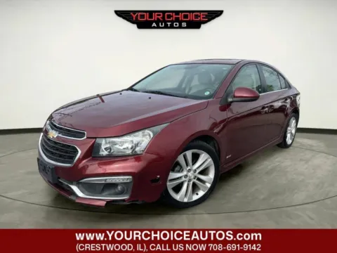 Red 2015 Chevrolet Cruze LTZ for sale in Crestwood, IL