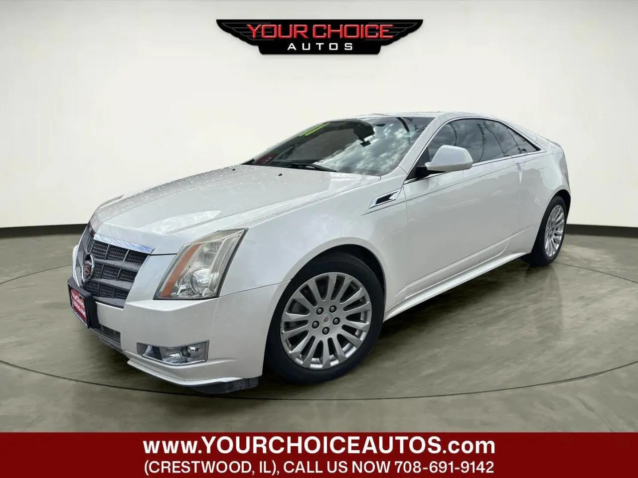 White 2011 Cadillac CTS Coupe Premium for sale in Crestwood, IL