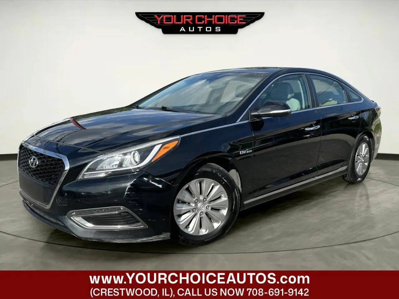 Black 2017 Hyundai Sonata Hybrid SE for sale in Crestwood, IL