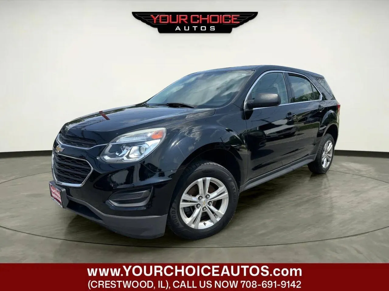 Black 2017 Chevrolet Equinox LS for sale in Crestwood, IL