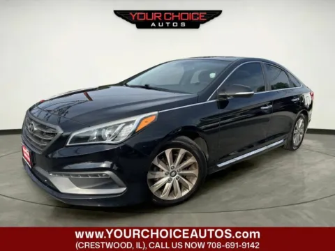 Black 2016 Hyundai Sonata 2.4L Sport for sale in Crestwood, IL