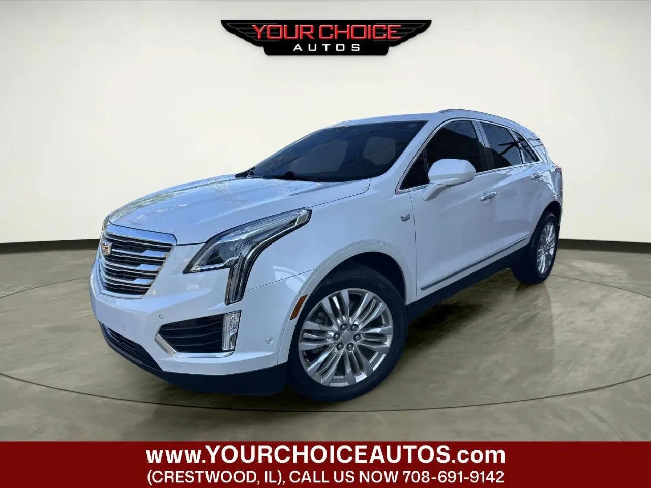 White 2017 Cadillac XT5 Premium Luxury FWD for sale in Crestwood, IL