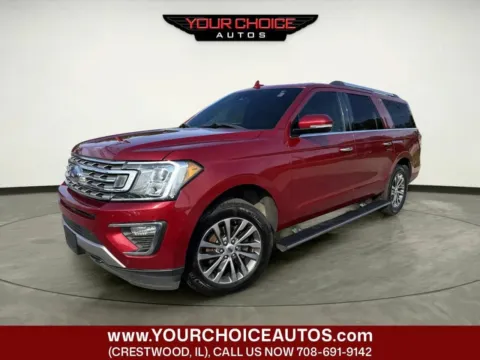 Red 2018 Ford Expedition Max Limited for sale in Crestwood, IL