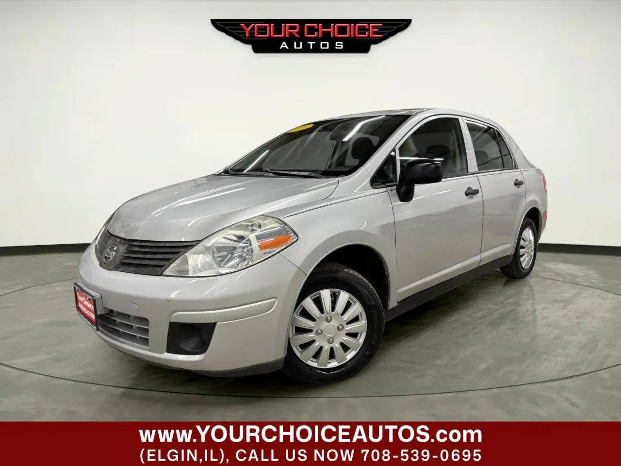 Silver 2010 Nissan Versa 1.6 for sale in Crestwood, IL