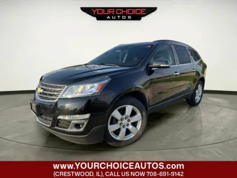 Black 2017 Chevrolet Traverse LT for sale in Crestwood, IL