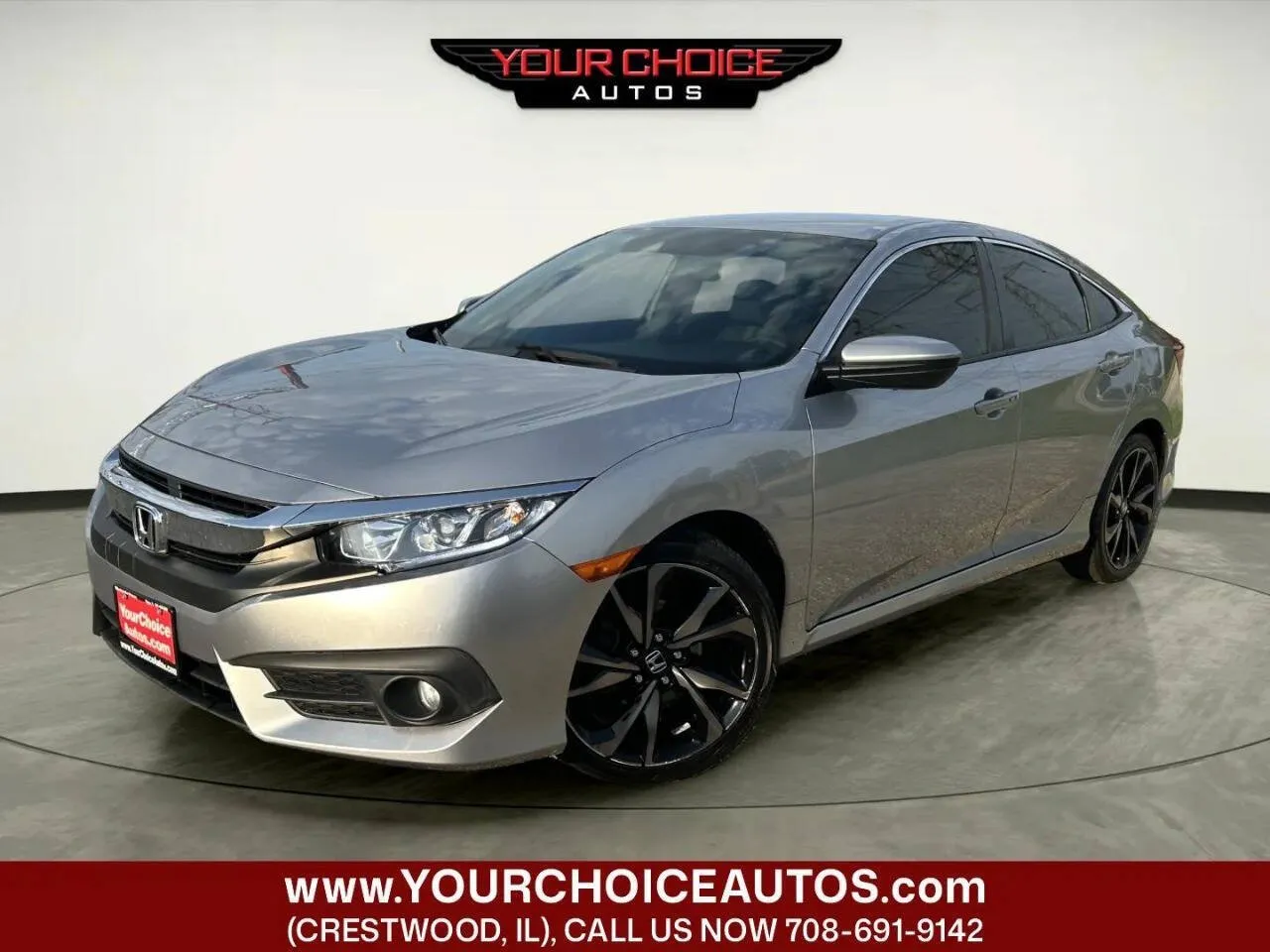 Silver 2019 Honda Civic Sedan Sport for sale in Crestwood, IL