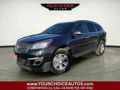 Black 2015 Chevrolet Traverse LT for sale in Crestwood, IL
