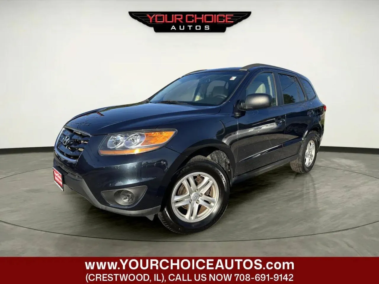 Blue 2011 Hyundai Santa Fe GLS for sale in Crestwood, IL