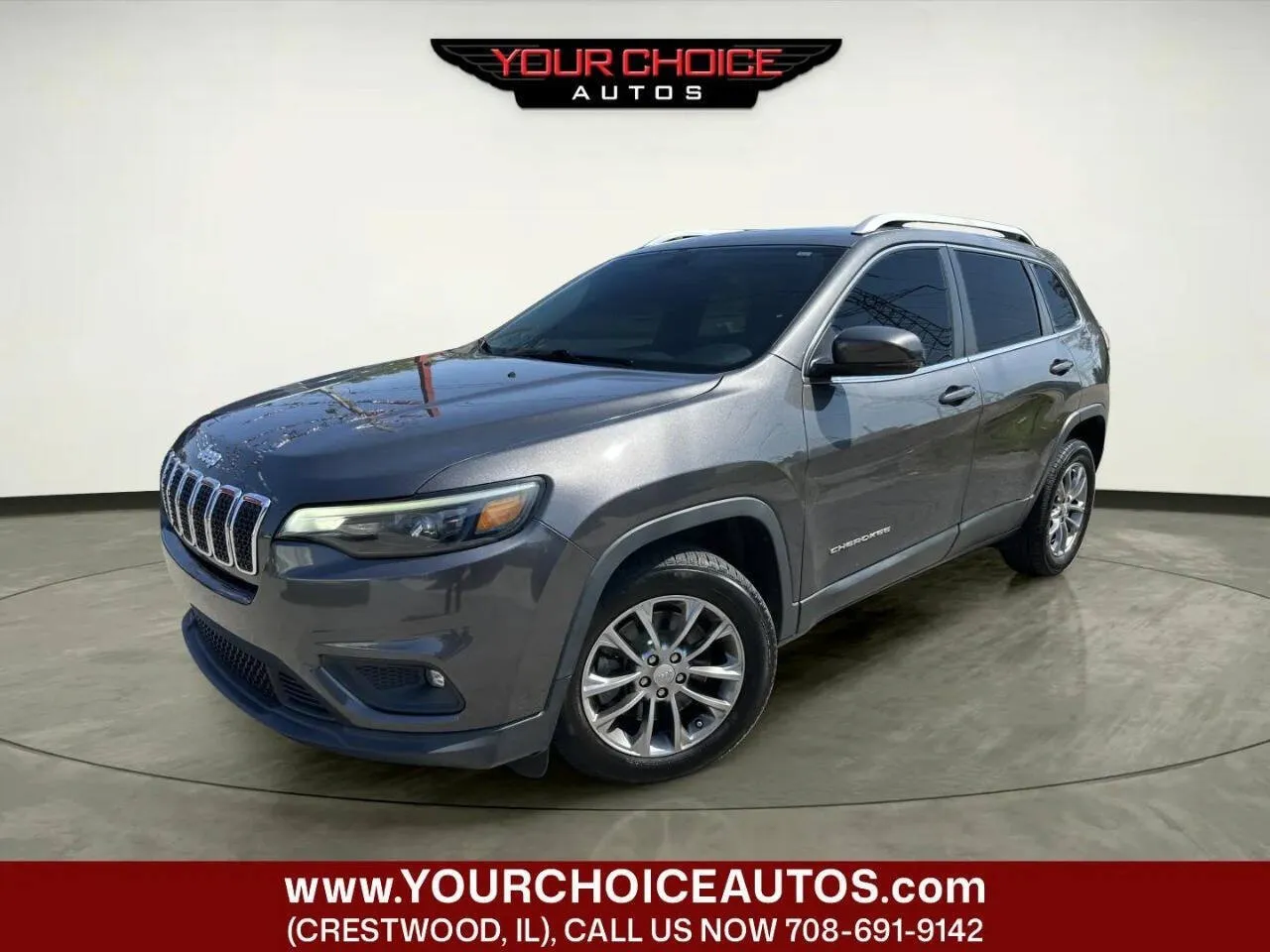 Gray 2019 Jeep Cherokee Latitude Plus for sale in Crestwood, IL