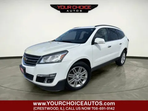White 2015 Chevrolet Traverse LT for sale in Crestwood, IL