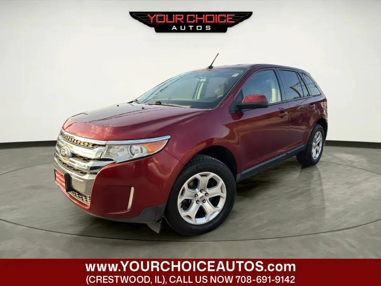 Red 2013 Ford Edge SEL for sale in Crestwood, IL