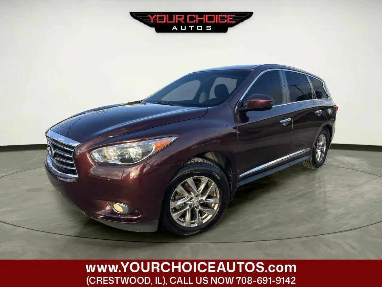 Red 2013 INFINITI JX35 Base AWD 4dr SUV for sale in Crestwood, IL