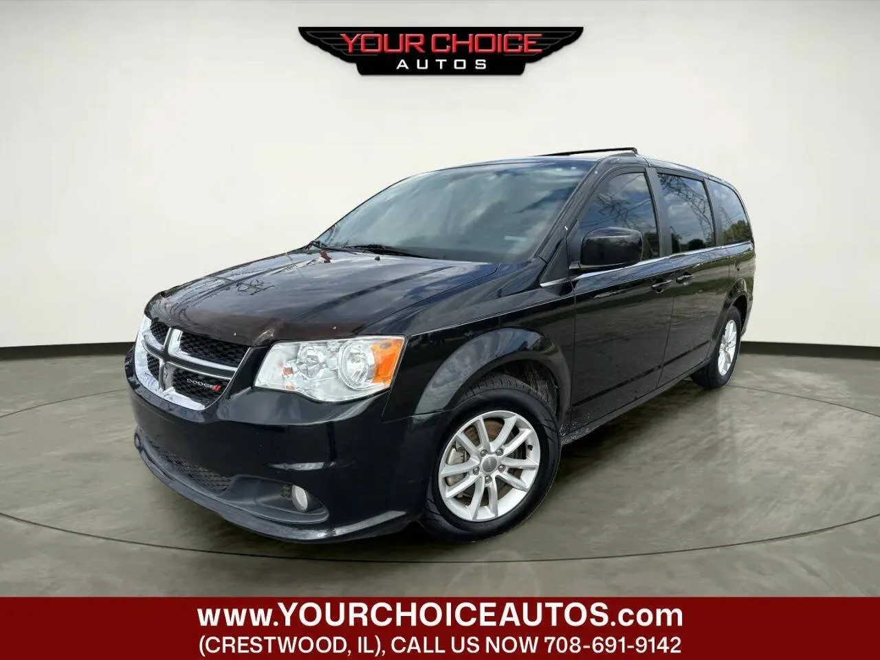 Black 2019 Dodge Grand Caravan SXT for sale in Crestwood, IL
