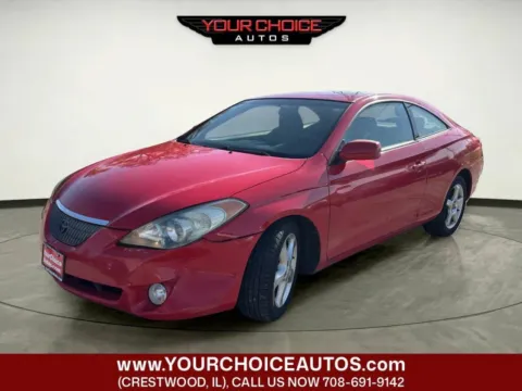 Red 2004 Toyota Camry Solara SE V6 2dr Coupe for sale in Crestwood, IL