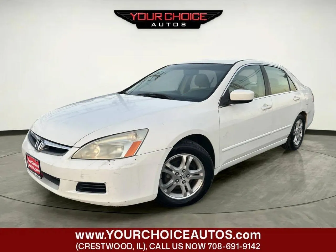 White 2007 Honda Accord Sdn LX SE for sale in Crestwood, IL