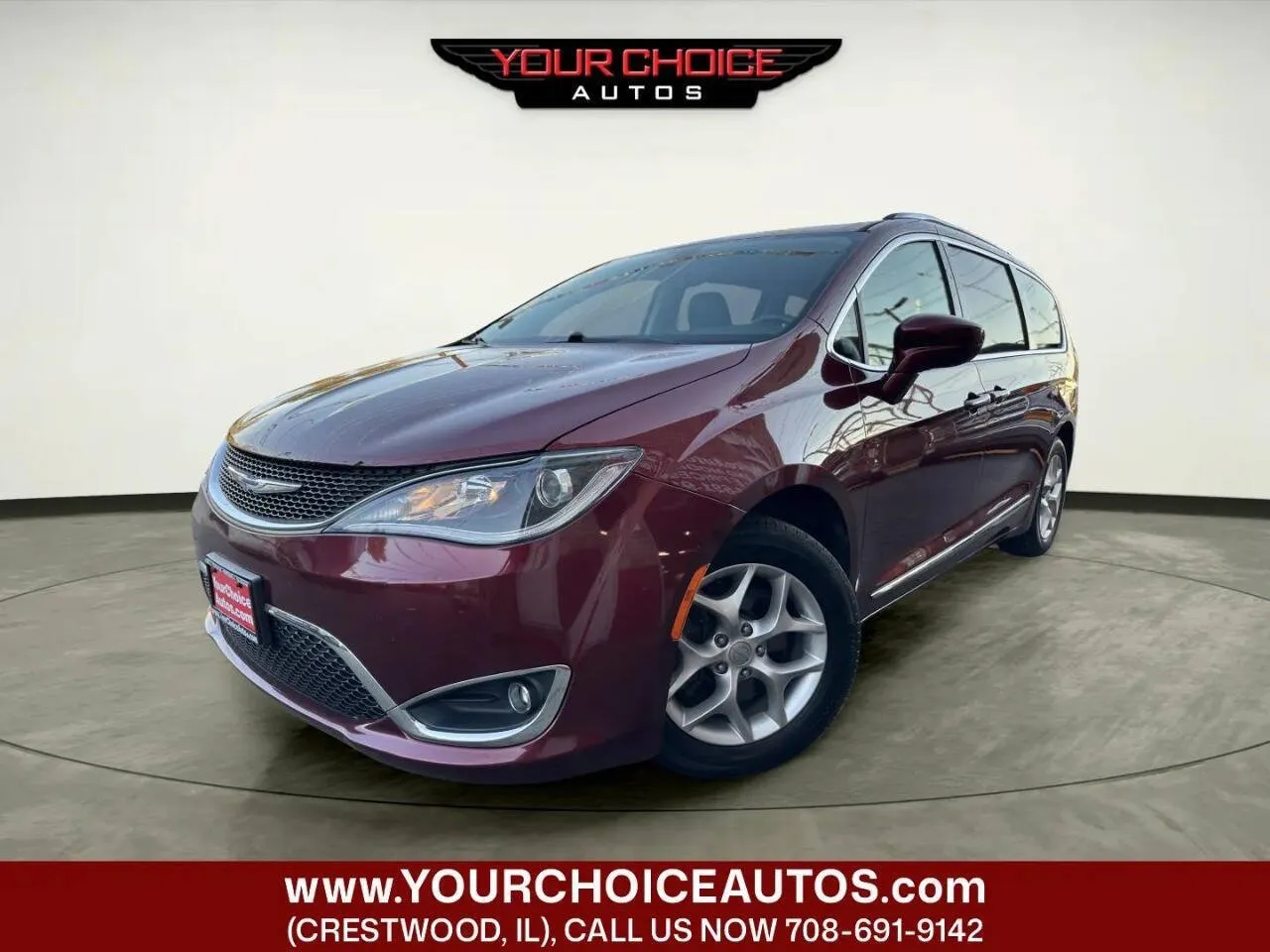 Red 2018 Chrysler Pacifica Touring L for sale in Crestwood, IL