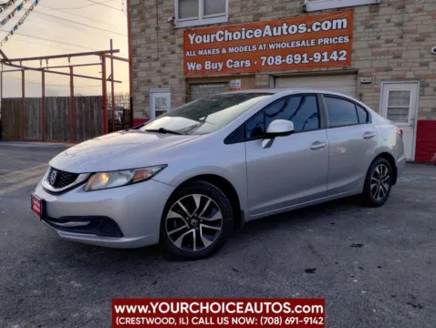 Silver 2013 Honda Civic Sdn EX for sale in Crestwood, IL
