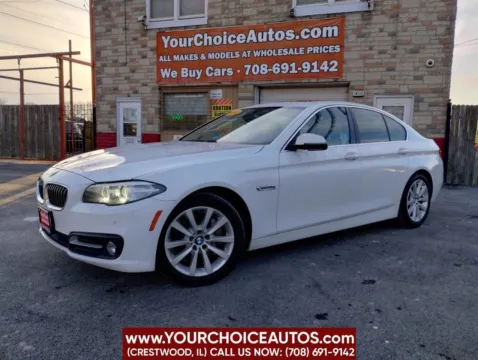 White 2016 BMW 5 Series 535i for sale in Crestwood, IL