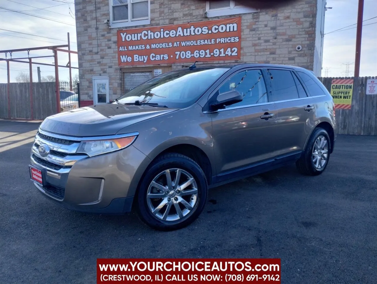 Brown 2013 Ford Edge Limited for sale in Crestwood, IL