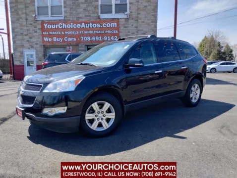 Black 2012 Chevrolet Traverse LT w/2LT for sale in Crestwood, IL