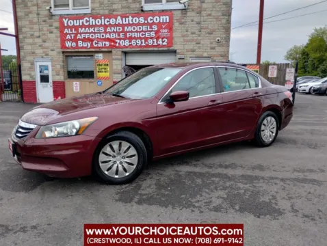 Red 2012 Honda Accord Sdn LX for sale in Crestwood, IL