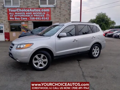 Silver 2008 Hyundai Santa Fe Limited AWD 4dr SUV for sale in Crestwood, IL