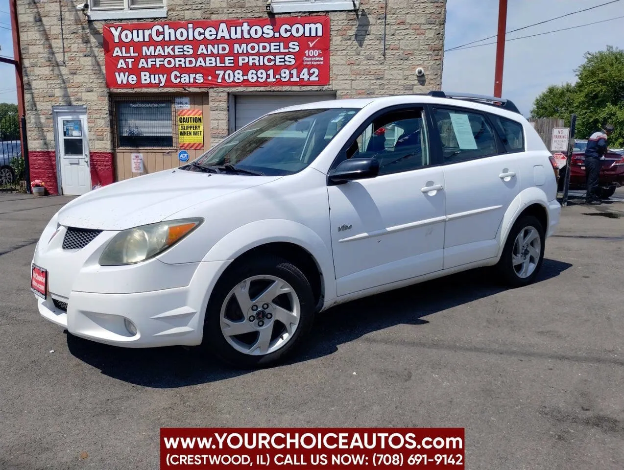 White 2004 Pontiac Vibe Base AWD 4dr Wagon for sale in Crestwood, IL