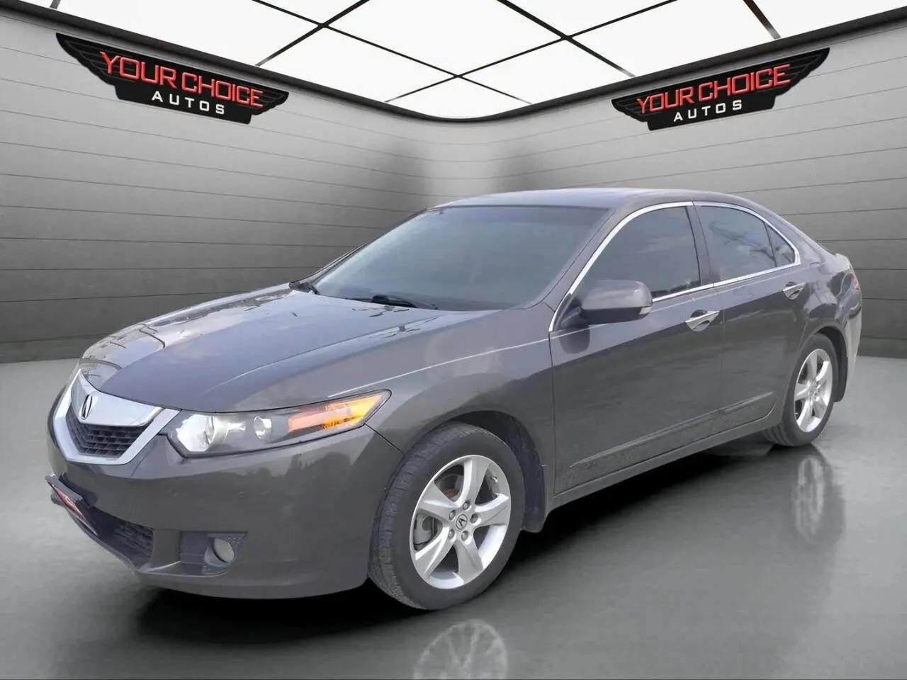 Gray 2009 Acura TSX Base 4dr Sedan 5A for sale in Crestwood, IL