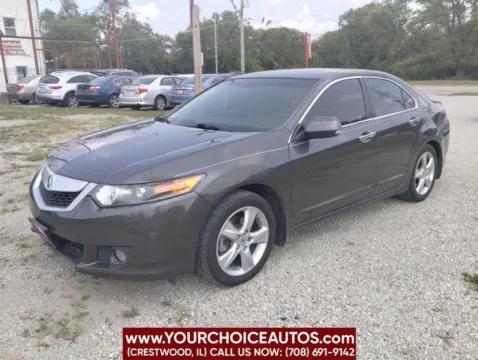 Gray 2009 Acura TSX Base 4dr Sedan 5A for sale in Crestwood, IL