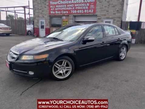 Black 2007 Acura TL w/Navi 4dr Sedan w/Navigation for sale in Crestwood, IL