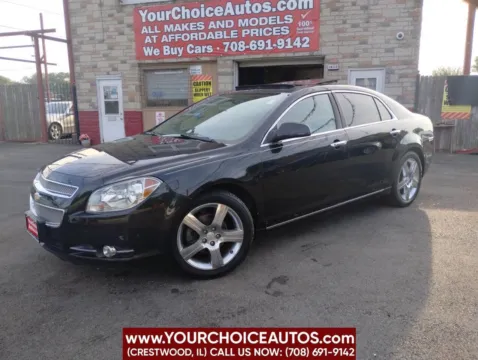 Black 2012 Chevrolet Malibu LTZ w/1LZ for sale in Crestwood, IL