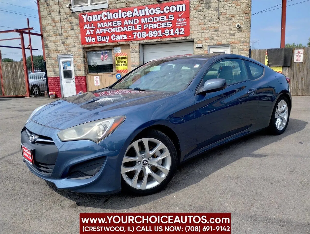 Blue 2013 Hyundai Genesis Coupe 2.0T Premium for sale in Crestwood, IL