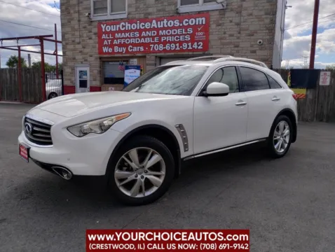 White 2012 INFINITI FX35 Base AWD 4dr SUV for sale in Crestwood, IL