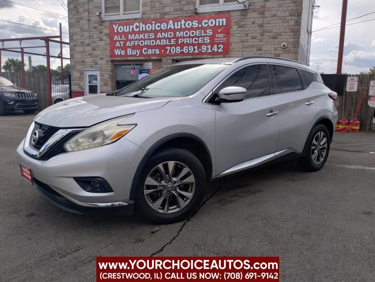 Silver 2016 Nissan Murano SV AWD 4dr SUV for sale in Crestwood, IL