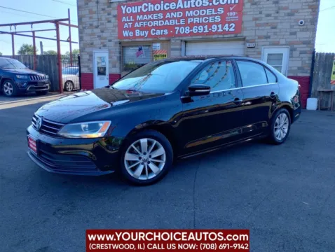 Black 2015 Volkswagen Jetta Sedan Sport 4dr Sedan 6A PZEV for sale in Crestwood, IL